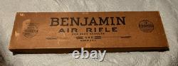 1940's BENJAMIN 317 AIR RIFLE Brown Box/Black Nickel Finish RARE FIND / EXC COND