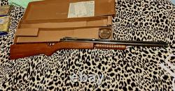 1940's BENJAMIN 317 AIR RIFLE Brown Box/Black Nickel Finish RARE FIND / EXC COND