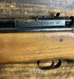 1952 1954 CROSMAN MODEL 120 PUMP. 22 CAL. PELLET GUN AIR RIFLE Hard to Find