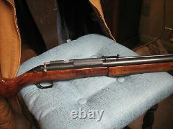 1974 SHERIDAN BLUE STREAK. 20 caliber Pellet Rifle with AMAZING WOOD-TIGER STRIPED