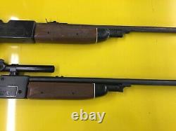 (2) Vintage Crosman 66 PowerMaster Repeating. 177 cal. Pellet BB Air Rifle