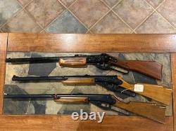 3 Vintage Lever Action Carbine. 177 BB/pellet Rifles-Mendoza & Daisy