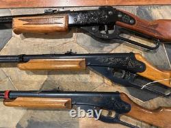 3 Vintage Lever Action Carbine. 177 BB/pellet Rifles-Mendoza & Daisy