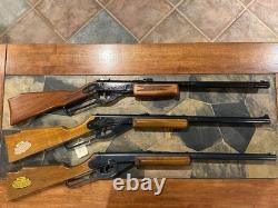 3 Vintage Lever Action Carbine. 177 BB/pellet Rifles-Mendoza & Daisy