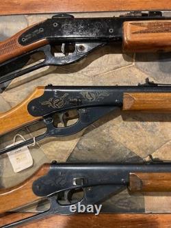 3 Vintage Lever Action Carbine. 177 BB/pellet Rifles-Mendoza & Daisy