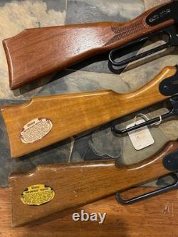 3 Vintage Lever Action Carbine. 177 BB/pellet Rifles-Mendoza & Daisy