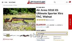 Air Arms S510xs. 177 Sporter Xtra FAC FINAL SALE IN DESCRIPTION