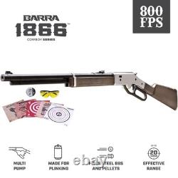 Air Rifle Lever Action. 177 Caliber 600-800 FPS Silver Kit Pump Powered Barra