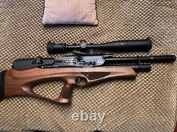 Air arms Galahad H P walnut pellet rifle. 22