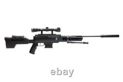 Airgun Sniper Rifle S. 22 Pellet Gun with Scope, Break Barrel Air Rifle, High