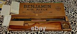 BENJAMIN 317 AIR RIFLE very collectible BROWN BOX no serial # SHINY BLACK FINISH