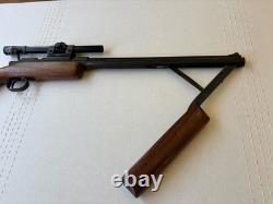 BENJAMIN FRANKLIN Model 347.177 Cal Pump Pellet Rifle WORKING USA Glenfield 4x