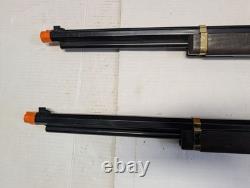 Barra Lever Action Air Rifle Pair. 177 Cal Brown Brass Replica Pellet Guns