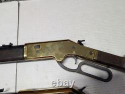 Barra Lever Action Air Rifle Pair. 177 Cal Brown Brass Replica Pellet Guns