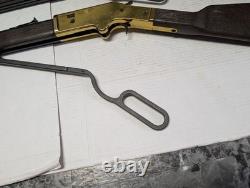 Barra Lever Action Air Rifle Pair. 177 Cal Brown Brass Replica Pellet Guns