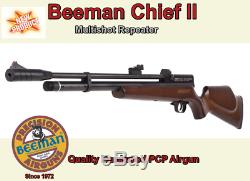 Beeman 1328 Chief II. 22 Cal 830 FPS Multishot Repeater PCP Air Rifle