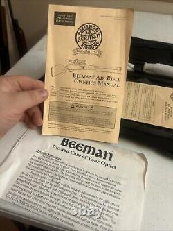 Beeman 500 Series Air Rifle With Factory Scope WITH CARRY BAG TARGETS MANUAL ECT