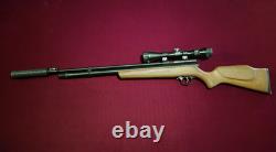Beeman Chief. 22 cal CV scope, buck rail suppressor and hand pump included