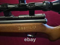 Beeman Chief. 22 cal CV scope, buck rail suppressor and hand pump included