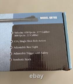 Beeman Power Series Air Rifle QB78S Single Shot. 177 Pellet CO2