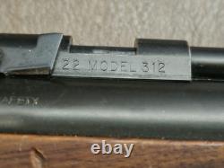 Benjamin Franklin USA model 312.22 cal Air Rifle Brass Tested Holds Air