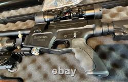 Benjamin Gunnar. 22 caliber PCP Air Rifle with Carbon Bottle, Scope and Bi-pod