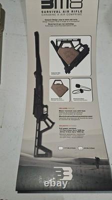 Black Bunker BM8 Folding Air Rifle. 22 Pellet Survival Tool
