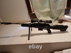 Black Ops. 177 Caliber Pellet Gun Air Rifle Break Barrel Sniper Scope & Bipod