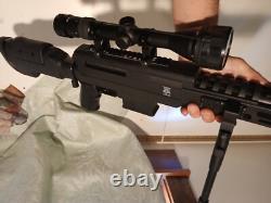 Black Ops. 177 Caliber Pellet Gun Air Rifle Break Barrel Sniper Scope & Bipod