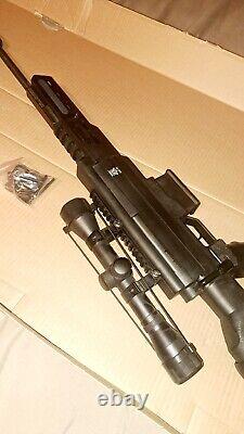 Black Ops Sniper Air Rifle. 177 Break Barrel 4x32 Scope & Open sights inc