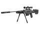Black Ops Tactical Sniper Gas-piston Air Rifle 0.22 Cal 4x32 Scope Bipod Adju