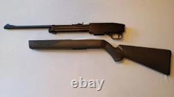 Crosman 1077W. 177 CO2 Semi-Auto Pellet Rifle Black Stock Manual Excellent