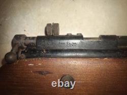 Crosman 22 Model 114.22 Caliber Air Pellet Rifle, 1950-1955 Brass barrel