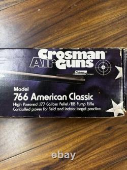 Crosman 766 American Classic. 177 Pump BB Pellet Rifle with Box & Manuals