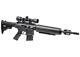 Crosman M4-177 Air Rifle Combo Black 18rds 0.177 Cal With Reticle Rifle Scope
