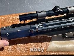 Crosman Model 99 Air Rifle, Lever Action Pellet Gun, Co2 original scope 1965-70