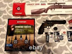 Crossman Legacy 1000 BB and Pellet Rifle AND Pistol with Targets and Supplies