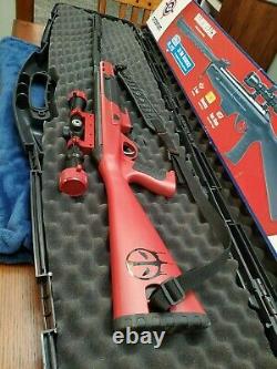 Custom Crosman Diamondback Nitro Piston 1400 FPS. 177 Deadpool theme Break Barrel