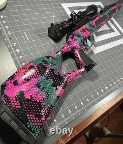 Custom Painted Gamo Swarm Magnum 10x GEN3i. 22 10 shot Air Rifle / UV Reactive