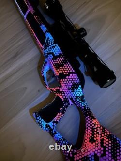 Custom Painted Gamo Swarm Magnum 10x GEN3i. 22 10 shot Air Rifle / UV Reactive