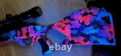 Custom Painted Gamo Swarm Magnum 10x GEN3i. 22 10 shot Air Rifle / UV Reactive