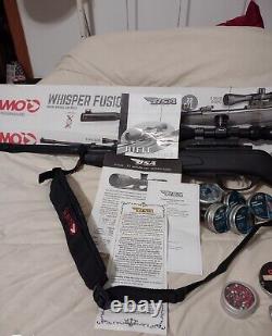 (Custom build). 22 Cal Whisper Fusion Mach 1 with a 3 X 9 X 40 BSA scope