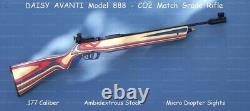 Daisy Avanti 888 Medalist Match CO2.177cal Pellet Air Rifle/extra cyl/many xtra