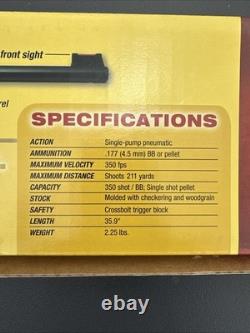 Daisy Grizzly Single-Pump Air Rifle NOS Model 840 BB Pellet Gun