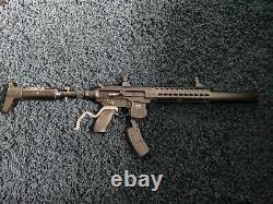 Enhanced Black Semi-Auto Pellet Rifle And Gold Edition Pellet Revolver