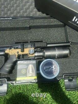 FX Impact M3 Compact Bronze. 25 Caliber PCP Airgun Rifle with Element Optics Scope