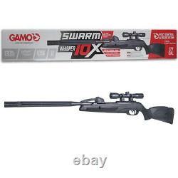 GAMO SWARM WHISPER 10-SHOT BREAK BARREL AIR RIFLE. 177 CAL. WITH 4x32 SCOPE