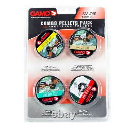 GAMO Whisper Fusion Mach 1 Air Rifle with 2 Packs of Assorted+Perfomance Pellets