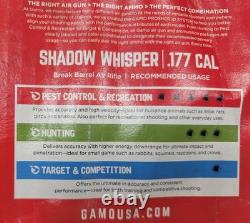 Gamo Shadow Whisper. 177 Cal Break Barrel Air Rifle with 4x32 Scope New Open Box