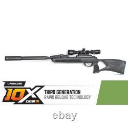 Gamo Swarm Fusion 10X'GEN3i'. 22 Caliber 10-Shot Air Rifle with Scope
